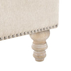 Sillón tapizado con cojín lumbar, estructura de madera maciza