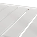 Carro de cocina moderno con 2 cajones, 2 estantes y ruedas con freno