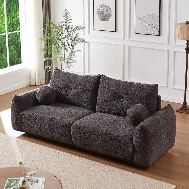 90 cómodos sofás con 2 cojines y 2 almohadas esféricas