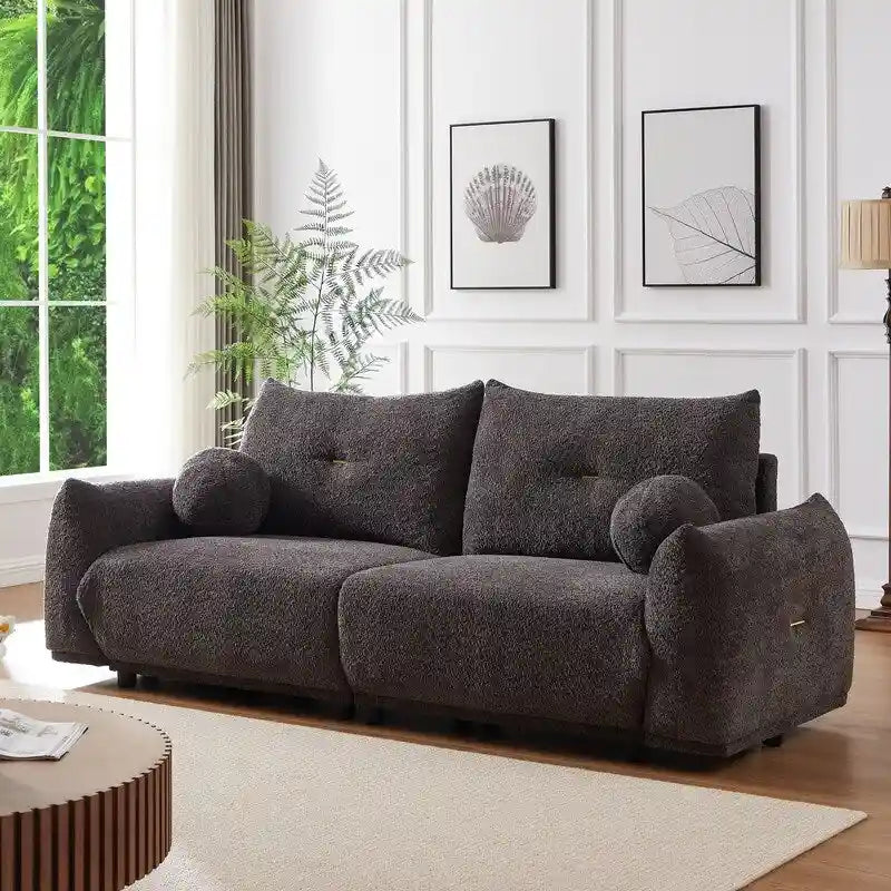 90 cómodos sofás con 2 cojines y 2 almohadas esféricas