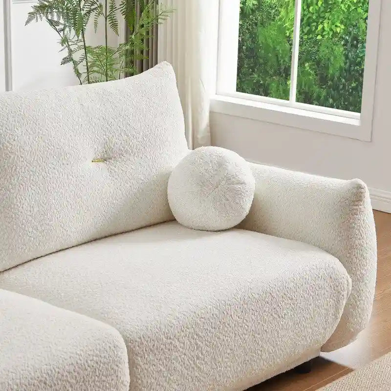 90 cómodos sofás con 2 cojines y 2 almohadas esféricas
