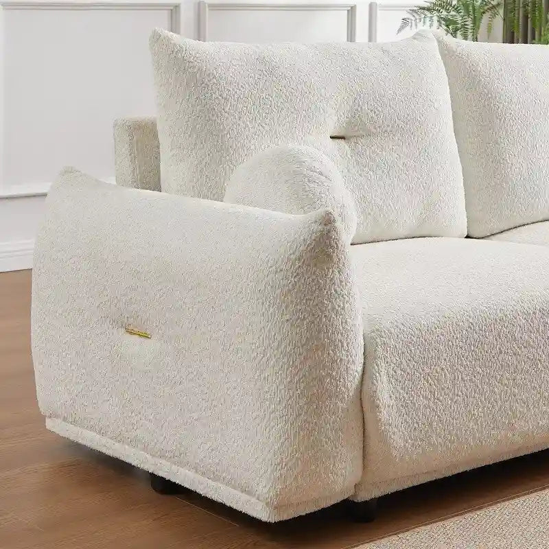 90 cómodos sofás con 2 cojines y 2 almohadas esféricas