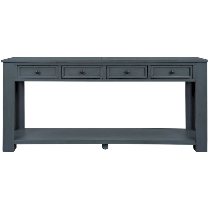 Mesa consola/Mesa de sofá con cajones de almacenamiento y estante inferior para entrada/pasillo