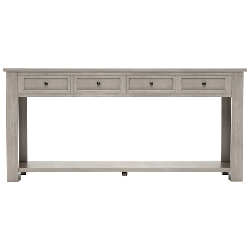 Mesa consola/Mesa de sofá con cajones de almacenamiento y estante inferior para entrada/pasillo