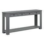 Mesa consola/Mesa de sofá con cajones de almacenamiento y estante inferior para entrada/pasillo