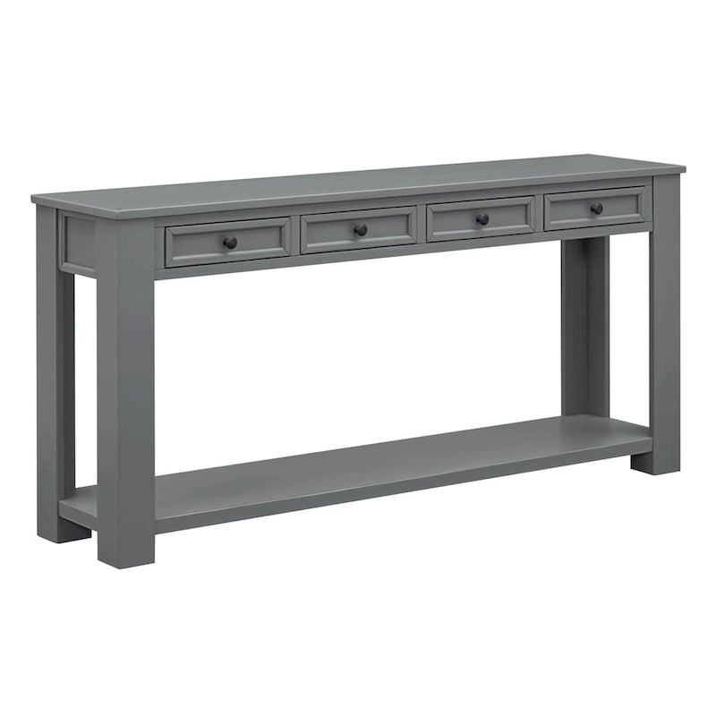 Mesa consola/Mesa de sofá con cajones de almacenamiento y estante inferior para entrada/pasillo