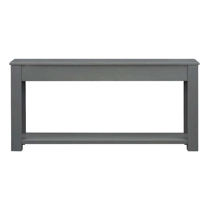 Mesa consola/Mesa de sofá con cajones de almacenamiento y estante inferior para entrada/pasillo