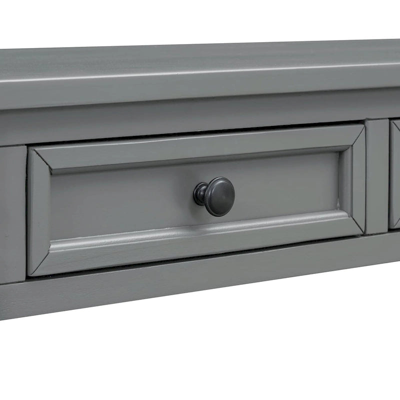 Mesa consola/Mesa de sofá con cajones de almacenamiento y estante inferior para entrada/pasillo