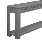 Mesa consola/Mesa de sofá con cajones de almacenamiento y estante inferior para entrada/pasillo