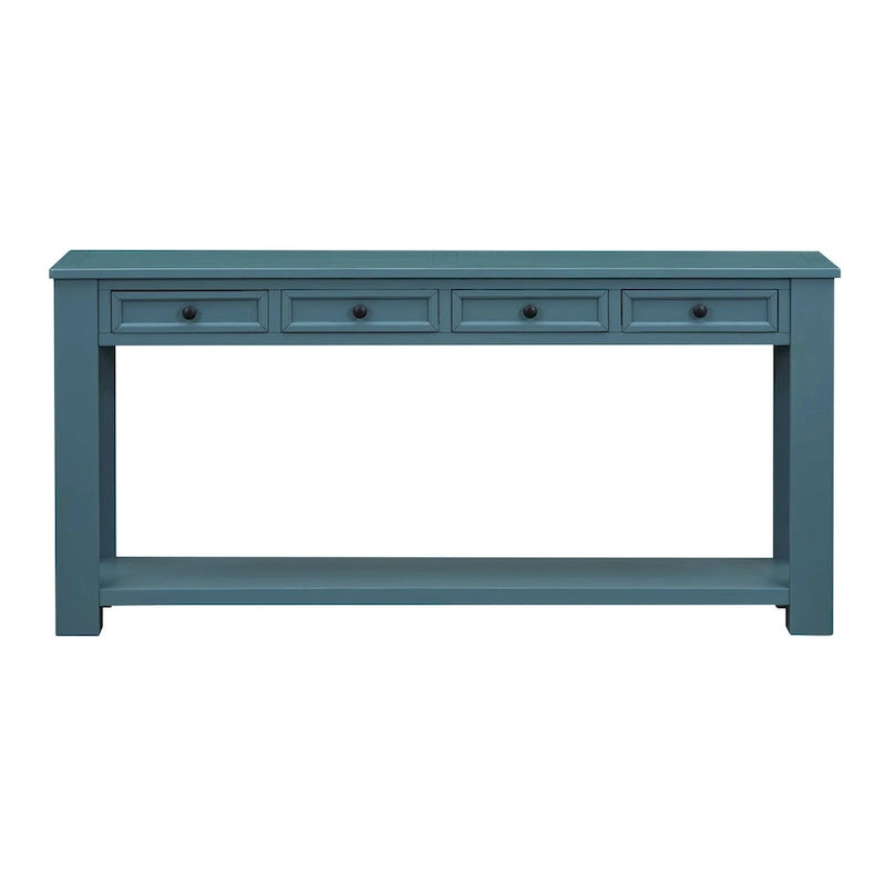 Mesa consola/Mesa de sofá con cajones de almacenamiento y estante inferior para entrada/pasillo