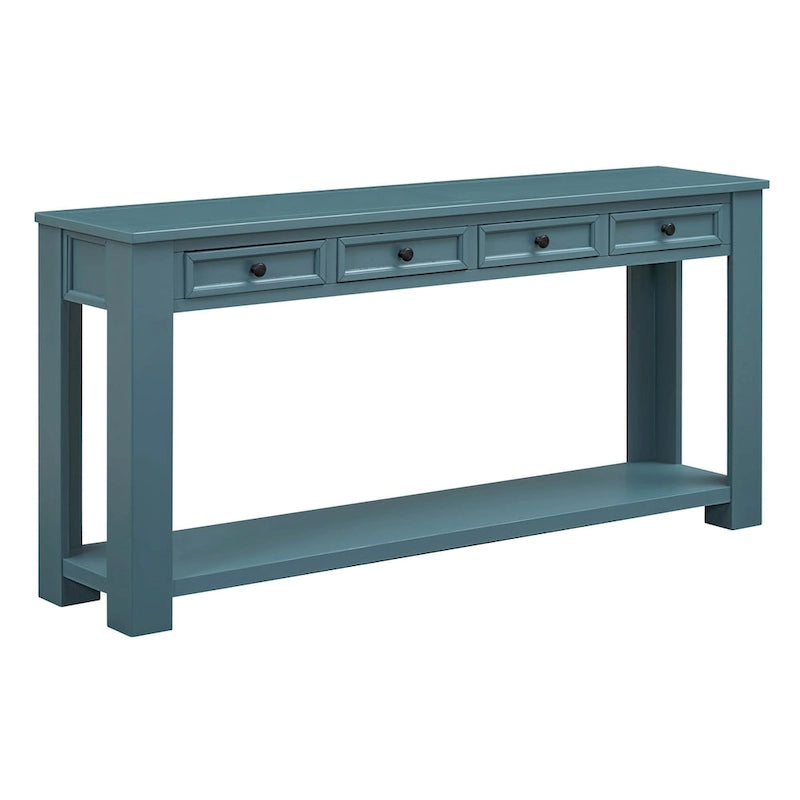 Mesa consola/Mesa de sofá con cajones de almacenamiento y estante inferior para entrada/pasillo