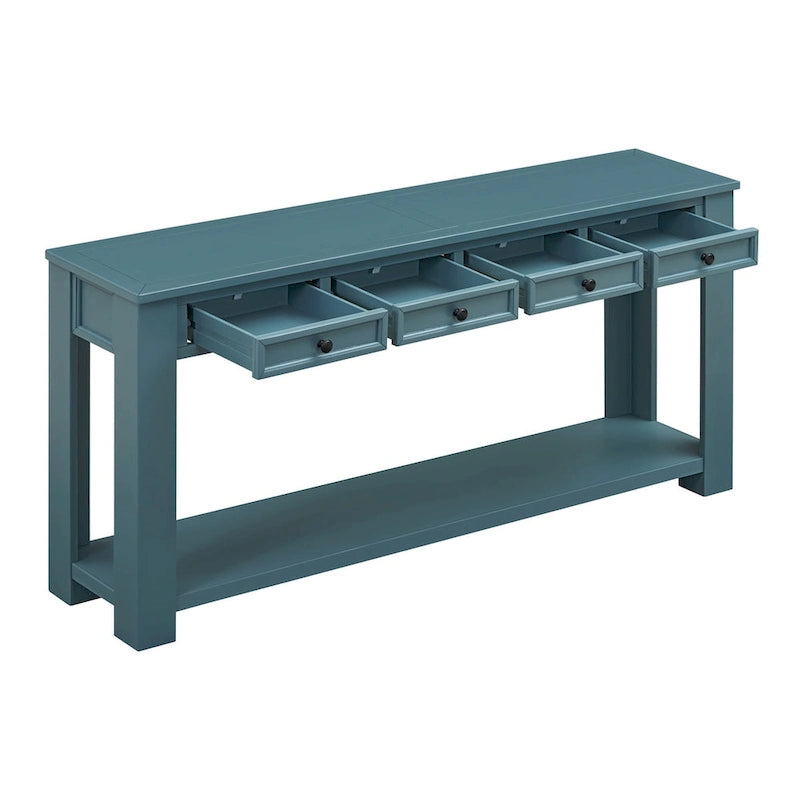 Mesa consola/Mesa de sofá con cajones de almacenamiento y estante inferior para entrada/pasillo