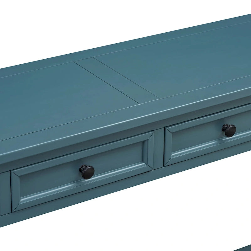 Mesa consola/Mesa de sofá con cajones de almacenamiento y estante inferior para entrada/pasillo