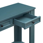 Mesa consola/Mesa de sofá con cajones de almacenamiento y estante inferior para entrada/pasillo