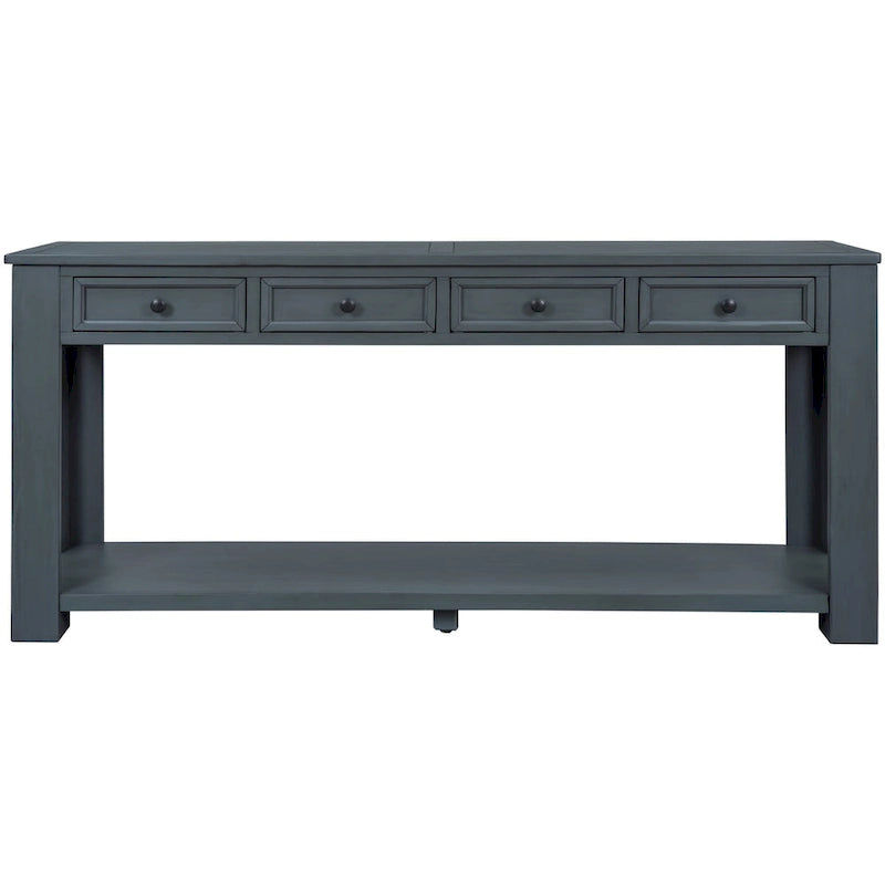 Mesa consola/Mesa de sofá con cajones de almacenamiento y estante inferior para entrada/pasillo