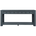 Mesa consola/Mesa de sofá con cajones de almacenamiento y estante inferior para entrada/pasillo
