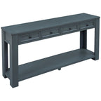 Mesa consola/Mesa de sofá con cajones de almacenamiento y estante inferior para entrada/pasillo