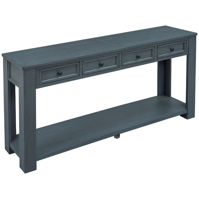 Mesa consola/Mesa de sofá con cajones de almacenamiento y estante inferior para entrada/pasillo