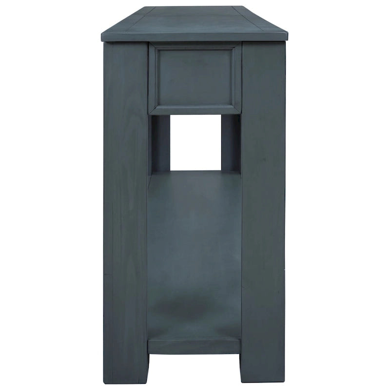 Mesa consola/Mesa de sofá con cajones de almacenamiento y estante inferior para entrada/pasillo