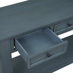 Mesa consola/Mesa de sofá con cajones de almacenamiento y estante inferior para entrada/pasillo