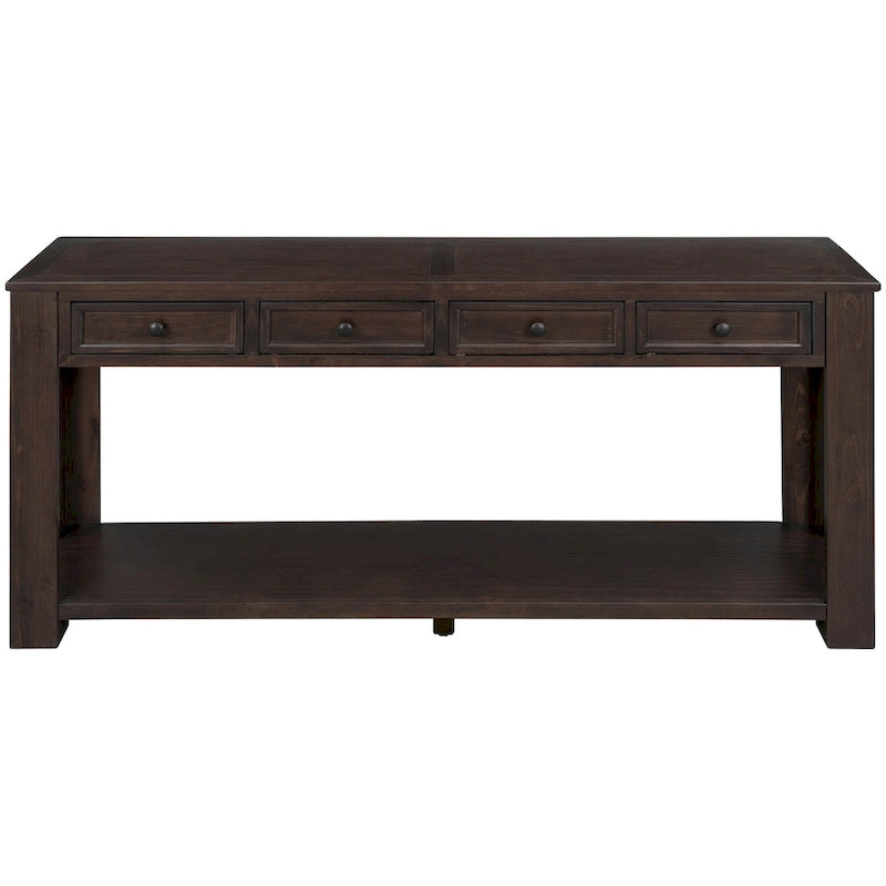 Mesa consola/Mesa de sofá con cajones de almacenamiento y estante inferior para entrada/pasillo