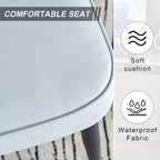 Juego de 4 sillas de comedor, de cuero sintético con estructura metálica