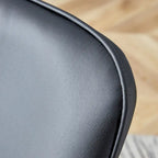 Juego de 4 sillas de comedor, de cuero sintético con estructura metálica