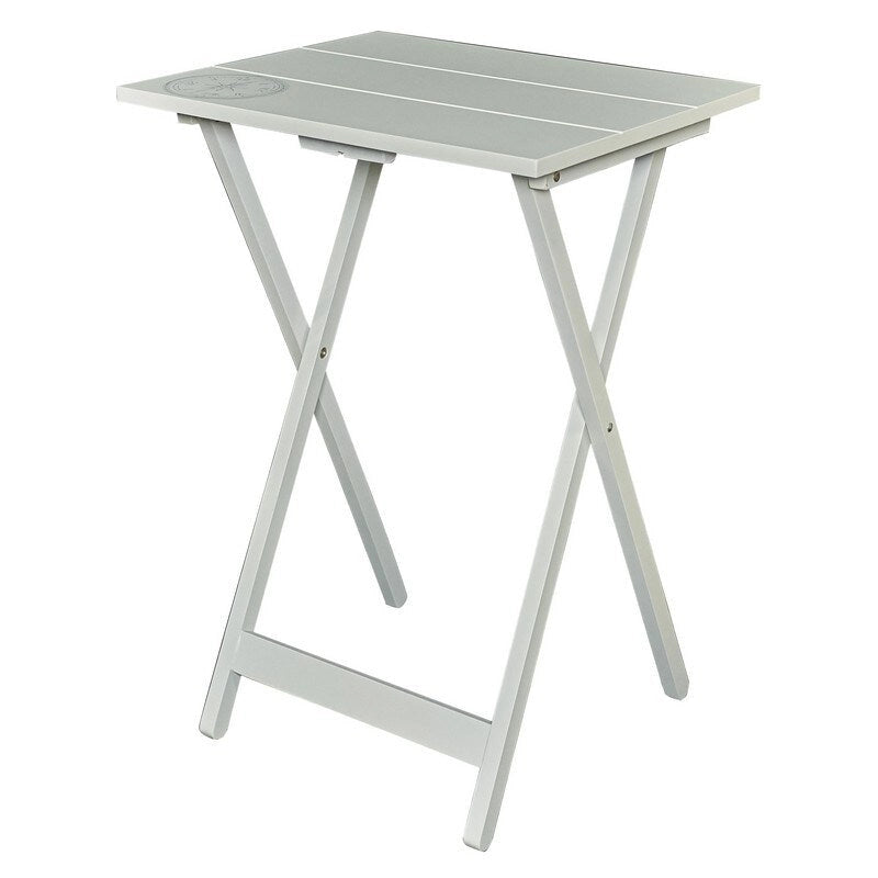Mesa de TV plegable de 5 piezas con soporte de almacenamiento - Gris claro