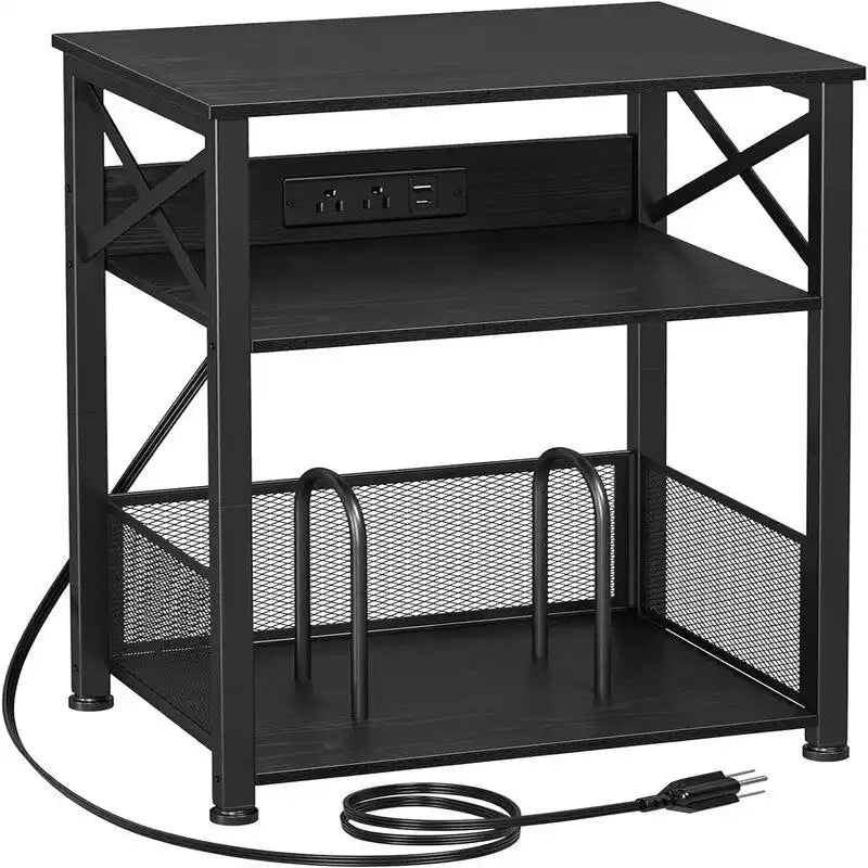 Mesa Tocadiscos con Estación de Carga - 15.75 x 11.41 x 25.59