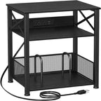 Mesa Tocadiscos con Estación de Carga - 15.75 x 11.41 x 25.59
